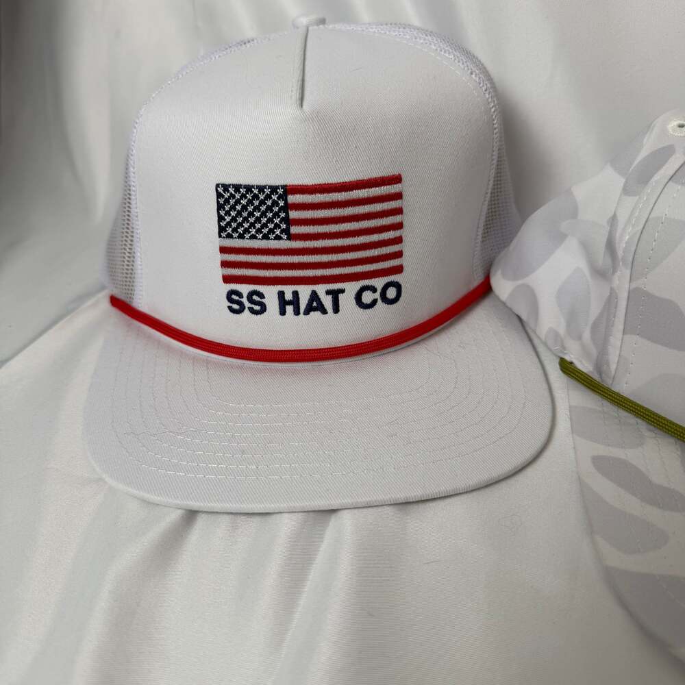 Southern String Hat Co American Flag Patch Snapba… - image 1